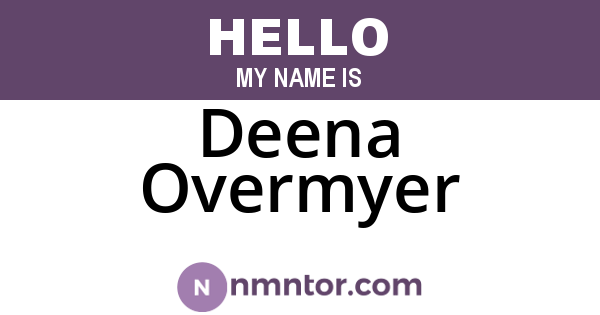 Deena Overmyer