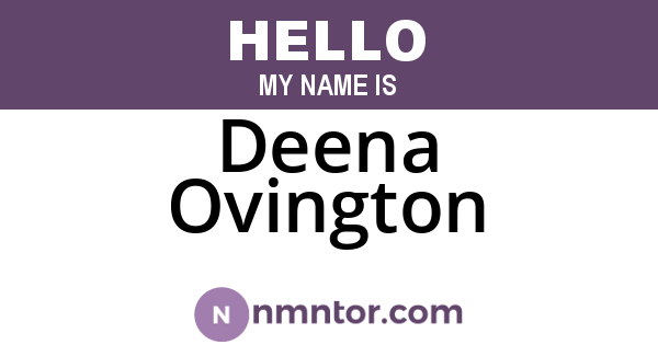 Deena Ovington