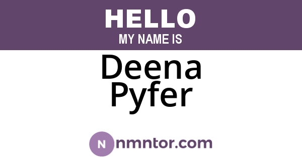 Deena Pyfer