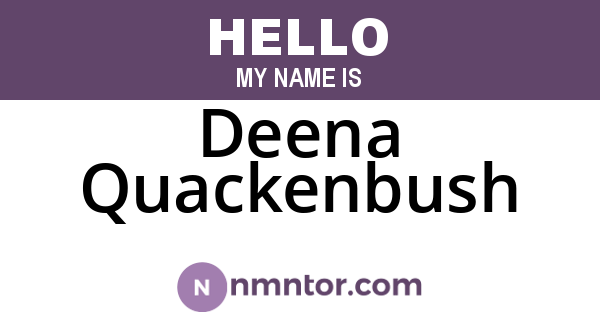 Deena Quackenbush