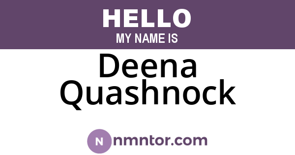 Deena Quashnock