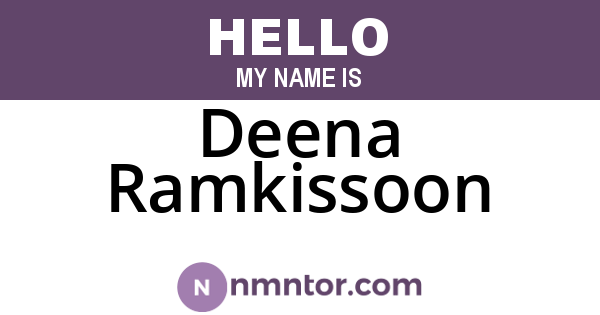 Deena Ramkissoon
