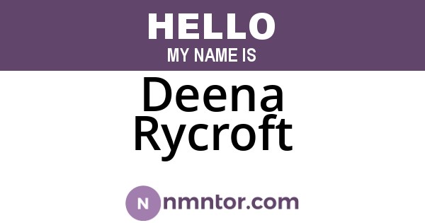 Deena Rycroft