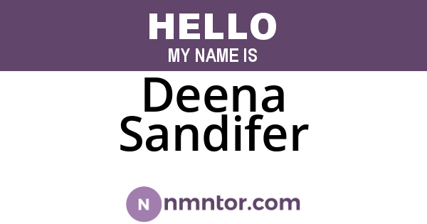 Deena Sandifer