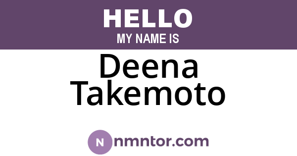 Deena Takemoto