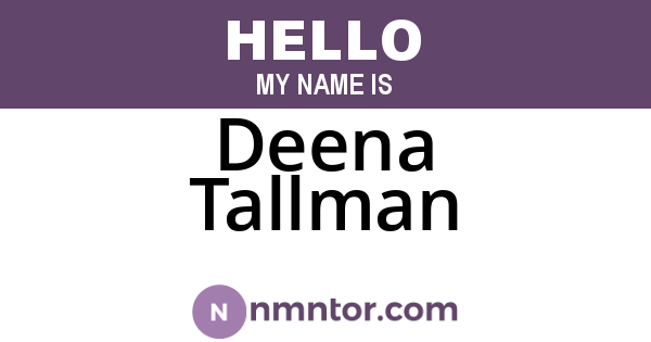 Deena Tallman