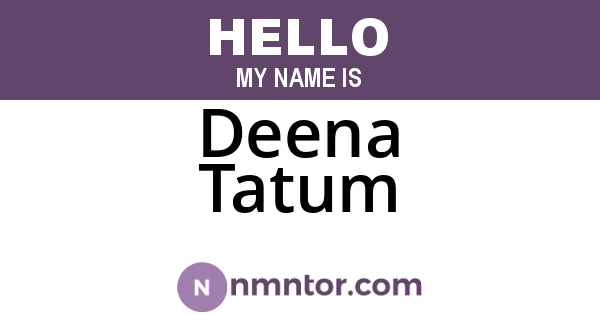 Deena Tatum