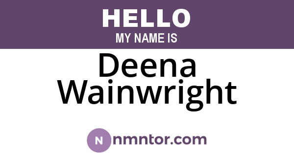 Deena Wainwright