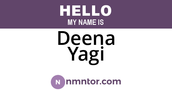 Deena Yagi