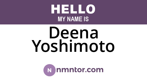 Deena Yoshimoto