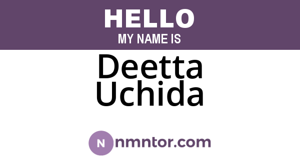 Deetta Uchida