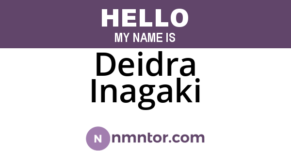 Deidra Inagaki