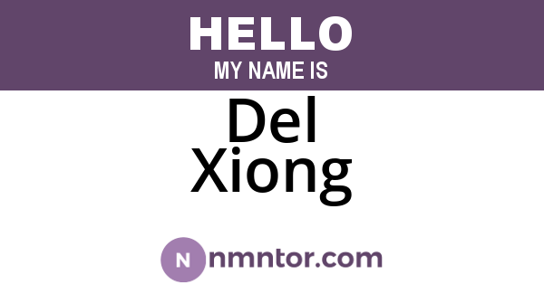 Del Xiong