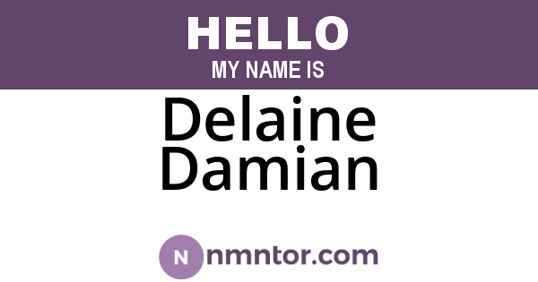 Delaine Damian