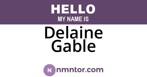 Delaine Gable