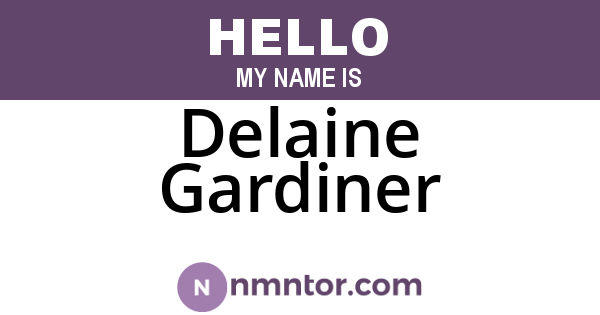 Delaine Gardiner