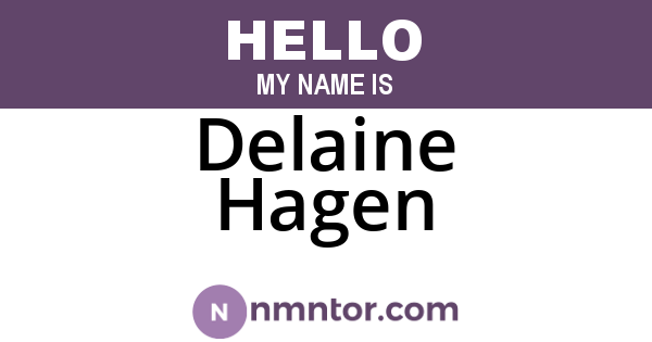 Delaine Hagen