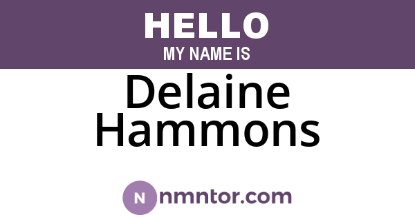 Delaine Hammons