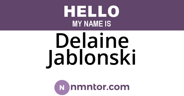 Delaine Jablonski