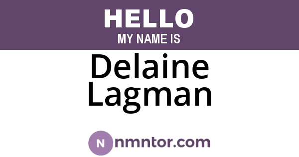 Delaine Lagman