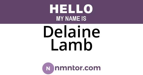 Delaine Lamb