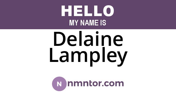 Delaine Lampley