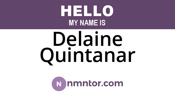 Delaine Quintanar