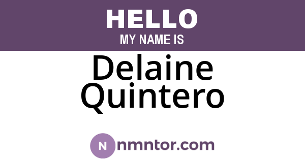 Delaine Quintero