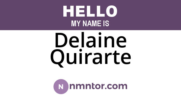 Delaine Quirarte