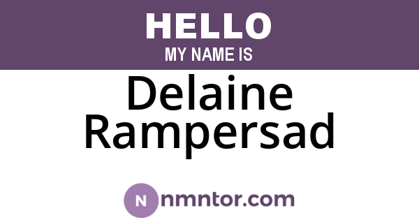 Delaine Rampersad