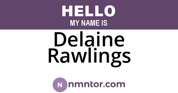Delaine Rawlings