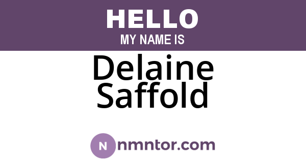 Delaine Saffold