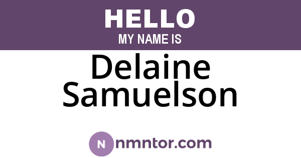 Delaine Samuelson