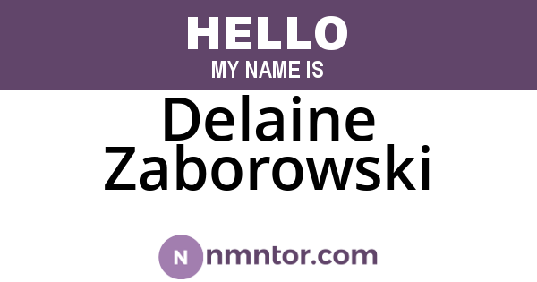 Delaine Zaborowski