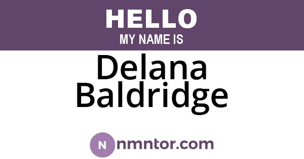 Delana Baldridge