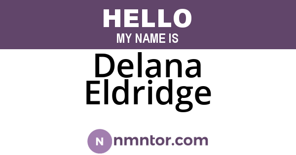 Delana Eldridge