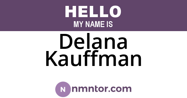 Delana Kauffman