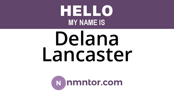 Delana Lancaster