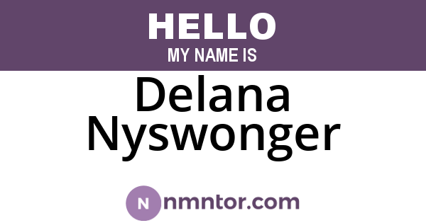 Delana Nyswonger