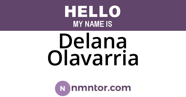Delana Olavarria