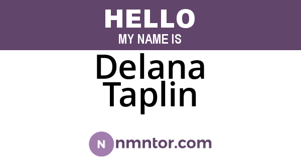 Delana Taplin