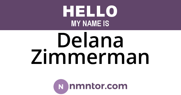 Delana Zimmerman