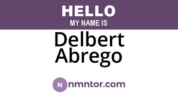 Delbert Abrego