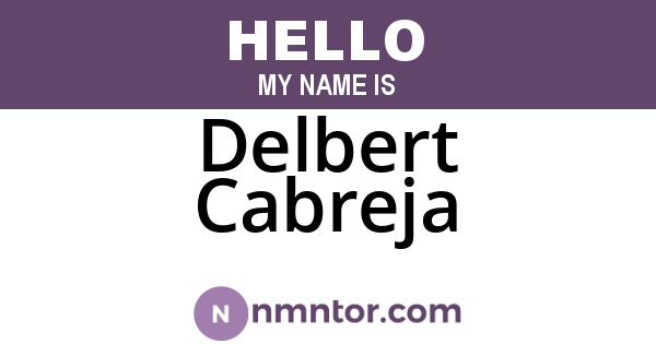 Delbert Cabreja