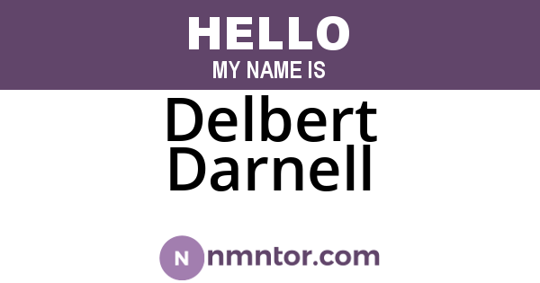 Delbert Darnell