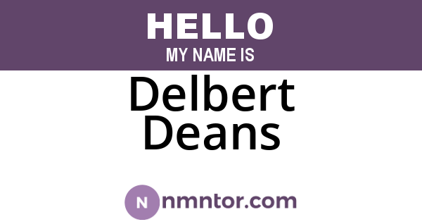Delbert Deans