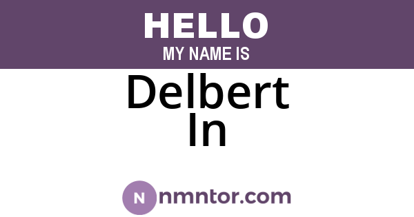 Delbert In