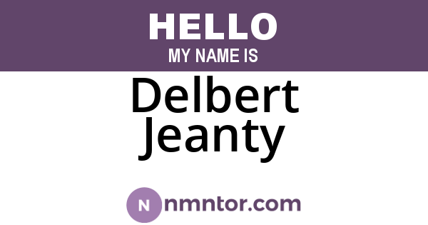 Delbert Jeanty