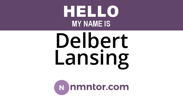 Delbert Lansing