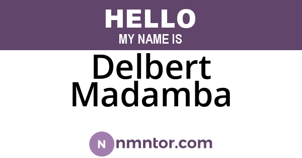 Delbert Madamba